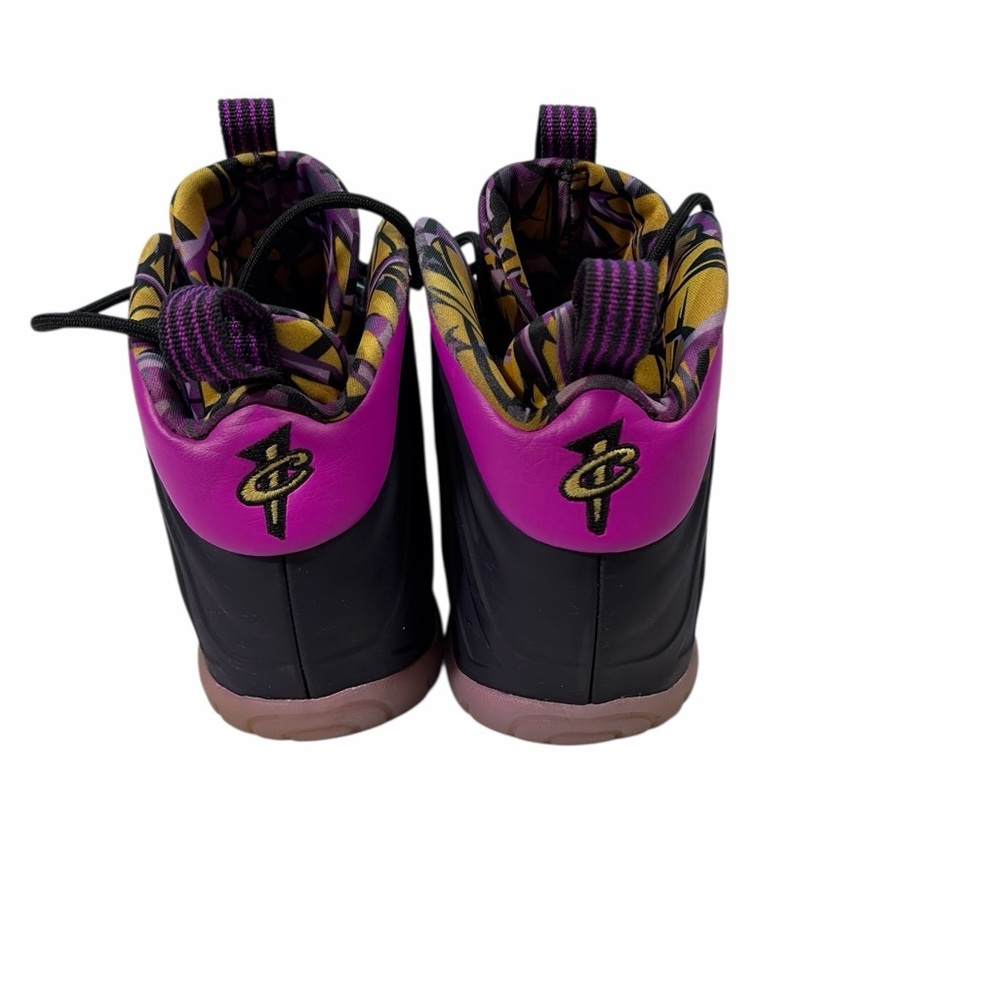 Nike Foamposite 'Little Posite One' Purple Shoes Kids Size 5Y US (DQ6210-500) - Picture 4 of 8
